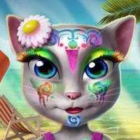 kitty_beach_makeup Games