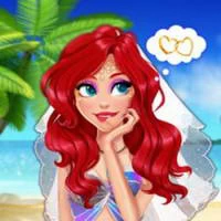 Mermaids Neon Wedding Planner game screenshot