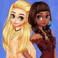 Princesses New Years Party Day and Night game screenshot