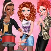 Princesses Rock Band game screenshot